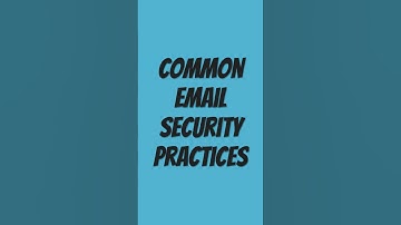 COMMON EMAIL SECURITY PRACTICES IN 60 SECONDS | Hoplon InfoSec