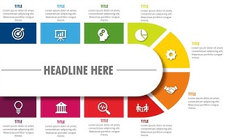 Create 10 Options Infographic Slide in PowerPoint. Tutorial No.: 957