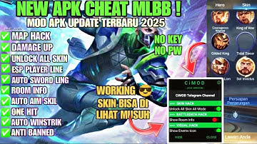CHEAT ML AUTO AIM ｜｜ MOD MENU MOBILE LEGENDS 2025 ｜｜ AUTO AIM ALL HERO + MAP HACK + UNLOCK ALL SKIN
