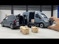 Realistic Mercedes Panel Vans Delivering Parts 1:18 Scale | Mercedes Diecast Model Cars