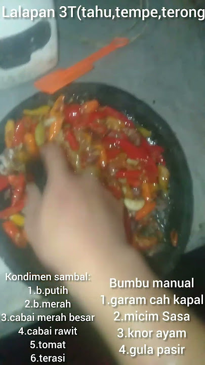 lalapan tahu tempe terong