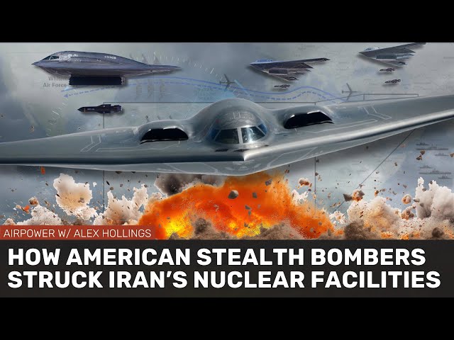 American stealth bombers strike Iran's nuclear facilities - YouTube