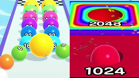 BallRun2048/ballrun2048 noob vs pro vs hacker/ball run 2048 new update