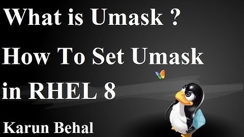 What is Umask and How To Set Umask in RHEL 8[Hindi] By Karun Behal