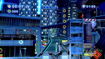 Sonic Generations 100% Walkthrough [Missions] - Speed Highway Classic - Hot Pursuit