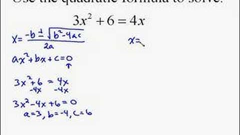 A19.15 Using the Quadratic Formula