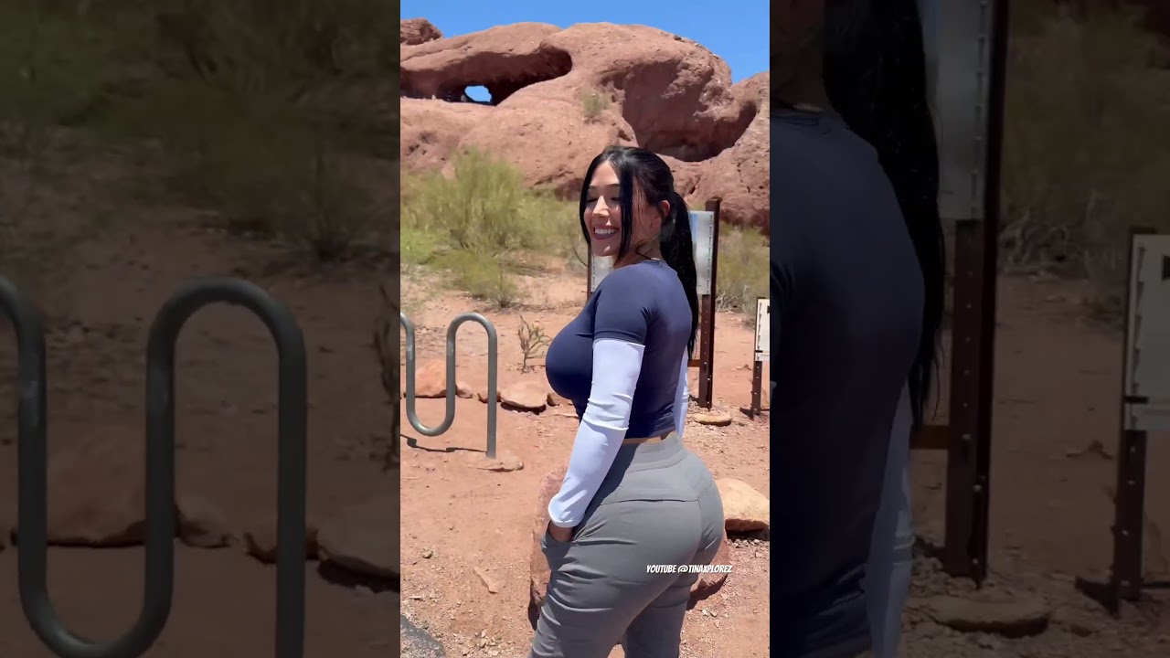 Tina the explorer #viralshort #hiking #foryou #holeintherock #arizona