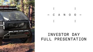 INVESTOR DAY FULL PRESENTATION | ELECTRIC VEHICLES | CANOO