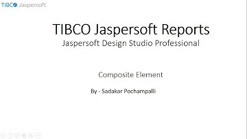 044 | BI - Jaspersoft Reports | Composite Element in Jasper Reports