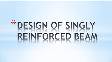 design of singly reinforced beam using excel