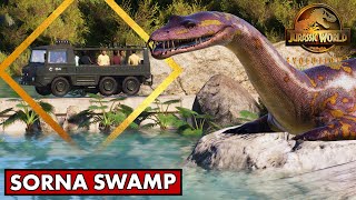 MINI SORNA Ep 5: Nothosaurus & Suchomimus SWAMP | Jurassic World evolution 2 ABANDONED PARK Build