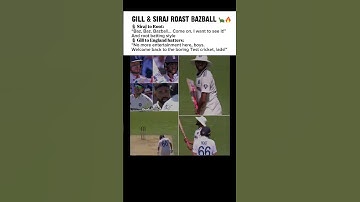 Siraj Trolls Bazball with Root’s Batting Style 28 Dots in a Row | Gill Sledges England #shortsfeed