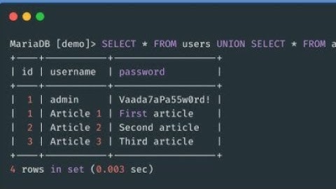 SQL Injection on Web Services