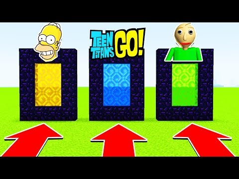 DO NOT CHOOSE THE WRONG PORTAL (BALDI, TEEN TITANS GO, SIMPSONS) (Ps3/Xbox360/PS4/XboxOne/PE/MCPE)