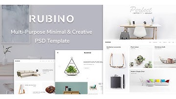 Rubino - Minimal & Creative PSD Template | Themeforest Website Templates and Themes
