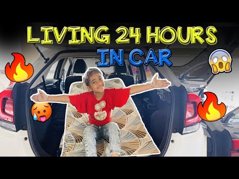 Living 24 Hours  in Car 🚗😱*So Hot In Summer🥵*Family Vlog Ep -195 / Samayra Narula /