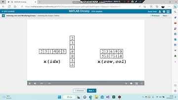 İlayda Önder, kmyo, bp , Yapay Zeka, Matlab Onramp L5: Dizilerde adresleme, düzenleme