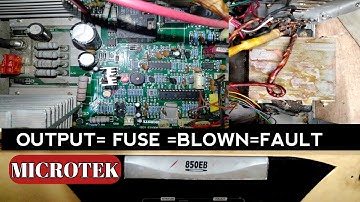 #MICROTEK OUTPUT FUSE BLOWN FAULT #microtek out put problem