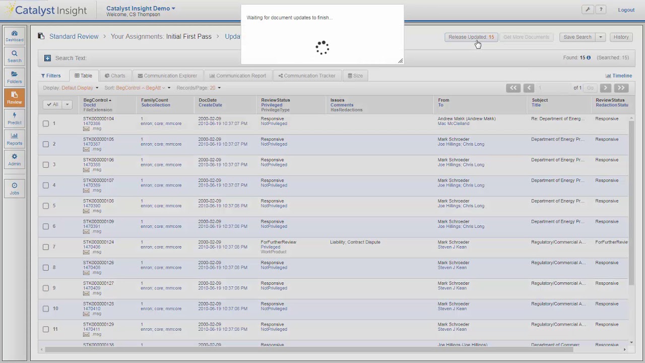 Catalyst Insight Tutorial Accessing Documents YouTube