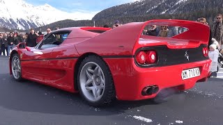 A straight piped ferrari f50 drifting on the snow: that's one epic
shot! thumbs up for that awesome v12 engine sound echoing among
mountains! #ferrari #f...