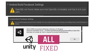 Unity Facebook SDK Errors - Keystore - OpenSLL - JAVA HOME - Debug Hash key missing screenshot 5