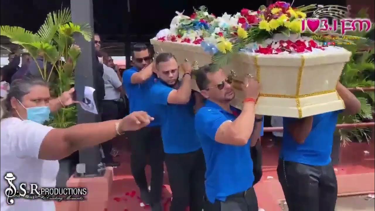 Anil Bheem Funeral 103.1FM Team Members Carrying the Casket YouTube