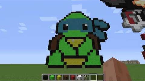 MInecraft Teenage Mutant Ninja Turtles Pixel Art