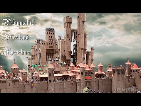 Playmobil Weekend Roeselare huge Diorama (huge playmobil castle, army of knights) YouTube