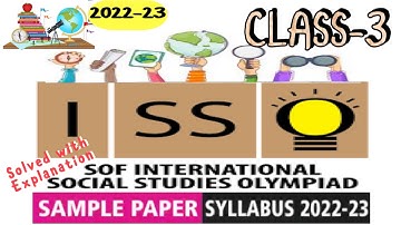 ISSO Sample Paper Class 3 | Social Studies Olympiad Solved Sample Paper 2022-23#class3 #sst #isso