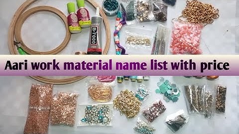 Basic aari work material name with price/aari work material and price/ aari work class 4//aariWork