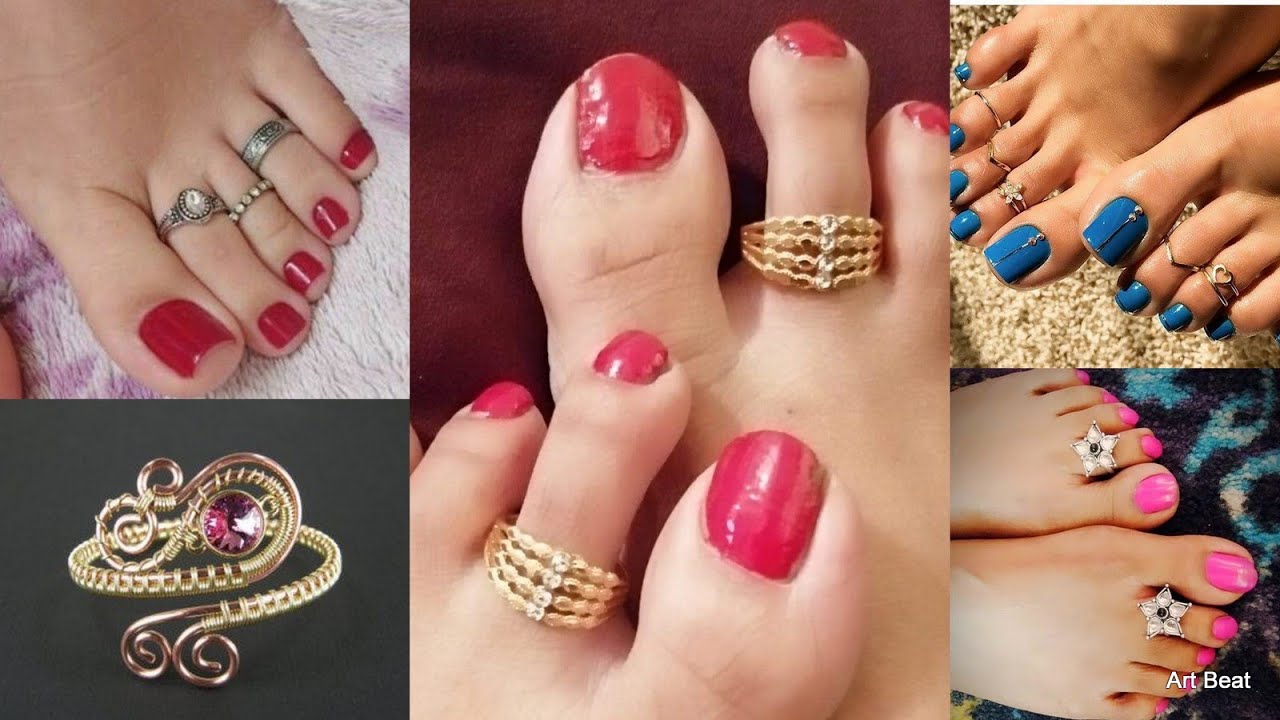 Foot jewelry - Trendy toe ring designs for women | Toe ring designs, Toe  rings, Silver toe rings