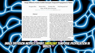 Image Diffusion Models Exhibit Emergent Temporal Propagation in Videos (Nov 2025)