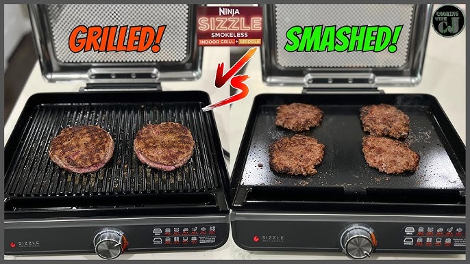 Ninja Gr100 Sizzle Smokeless Indoor Grill with Nonstick Grill Plate