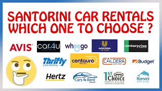 Santorini : Best CAR RENTALS (+ link to book)
