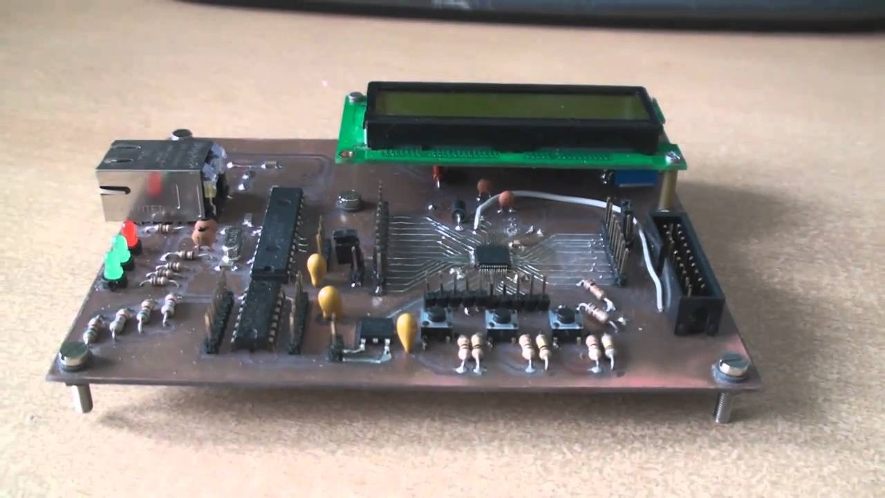 Home made STM32 test PCB, LCD backlight test (720 HD) - YouTube