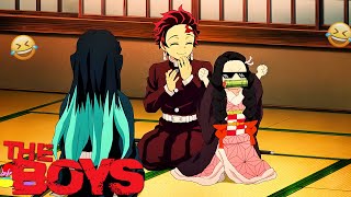 Tanjiro, Nezuko & Muchuro Vs Hantengu Demon Slayer Bad Moments In Hindi