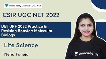 DBT JRF 2022 Practice & Revision Booster: Molecular Biology | CSIR UGC | Neha Taneja