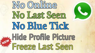 WhatsApp 2022 No Online - No Last Seen - No Blue Tick - Freeze Last Seen - Hide Profile Picture 🇺🇸 screenshot 1