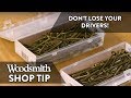 Woodworking Tip: Don't Lose Your Drivers Woodworking Tip: Don't Lose Your Drivers