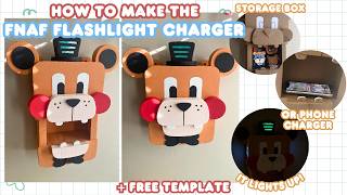 How To Make The Flashlight Charger From FNAF Security Breach! 🐻🎤🎩 |+Free Template|