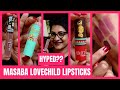 Lovechild by masaba lipstick swatches too hyped  joygeeks