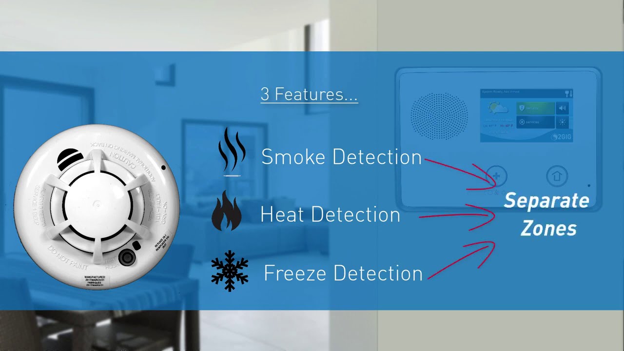 2GIG Smoke/Heat/Freeze Detector: Programming the Freeze Detection Feature into a GC2 Security Panel