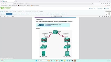 Lab - Securing Administrative Access Using AAA and RADIUS