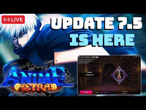 🟥 LIVE | Anime Astral Simulator Update 7.5 IS HERE!! (Roblox)
