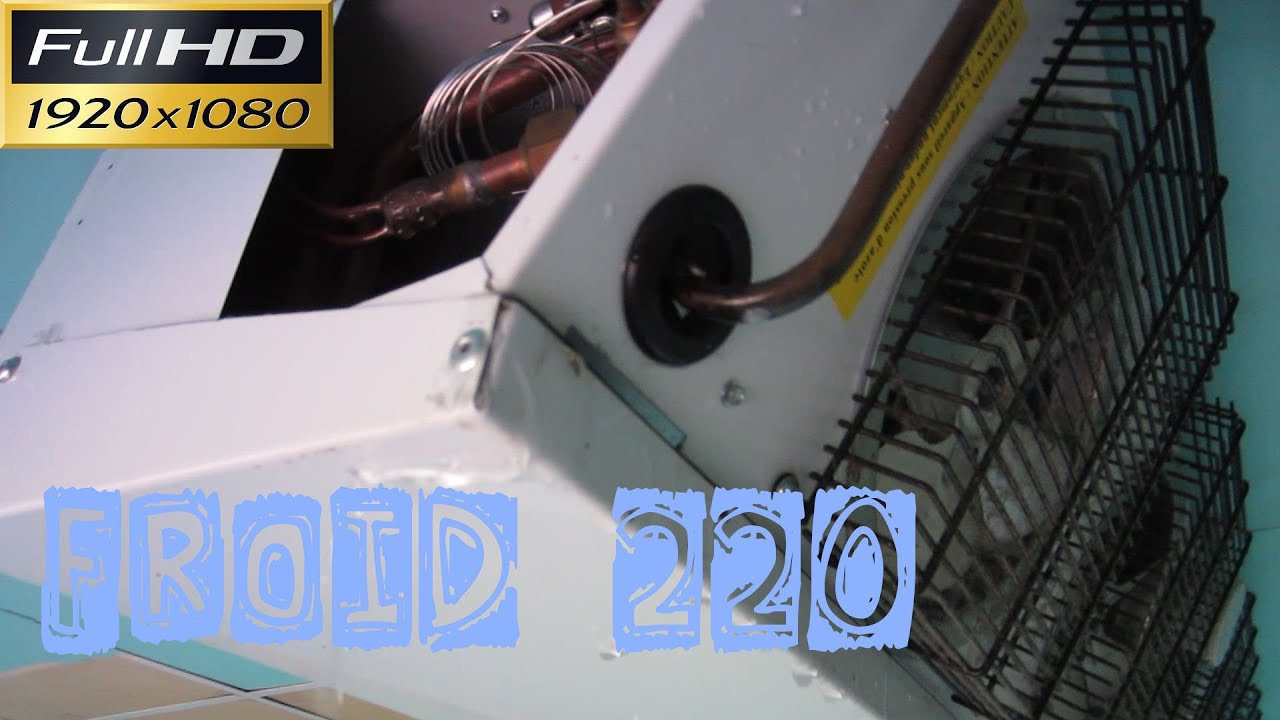Froid220-Le débordement du bac des condensats d'un évaporateur-évacuation  bouchée 
