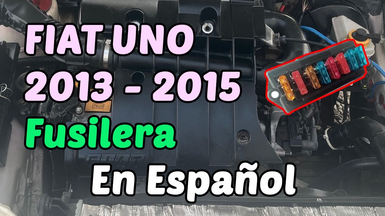 DIAGRAMA de FUSIBLES Fiat Uno 2013 - 2015 [ En Español ]