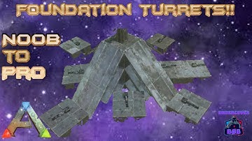 Foundation Turret Tower Design🤯🔥  Noob to Pro (ARK Mobile)