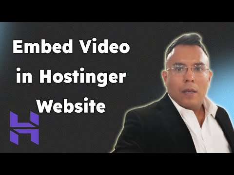 How to Embed Video in Hostinger Website Builder 2025