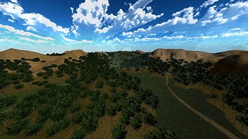 OpenGL Terrain and Foliage Demo