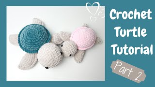 Easy Crochet Turtle (TikTok 2021) - Tutorial Part 2 | Free Amigurumi Animal Pattern for Beginners